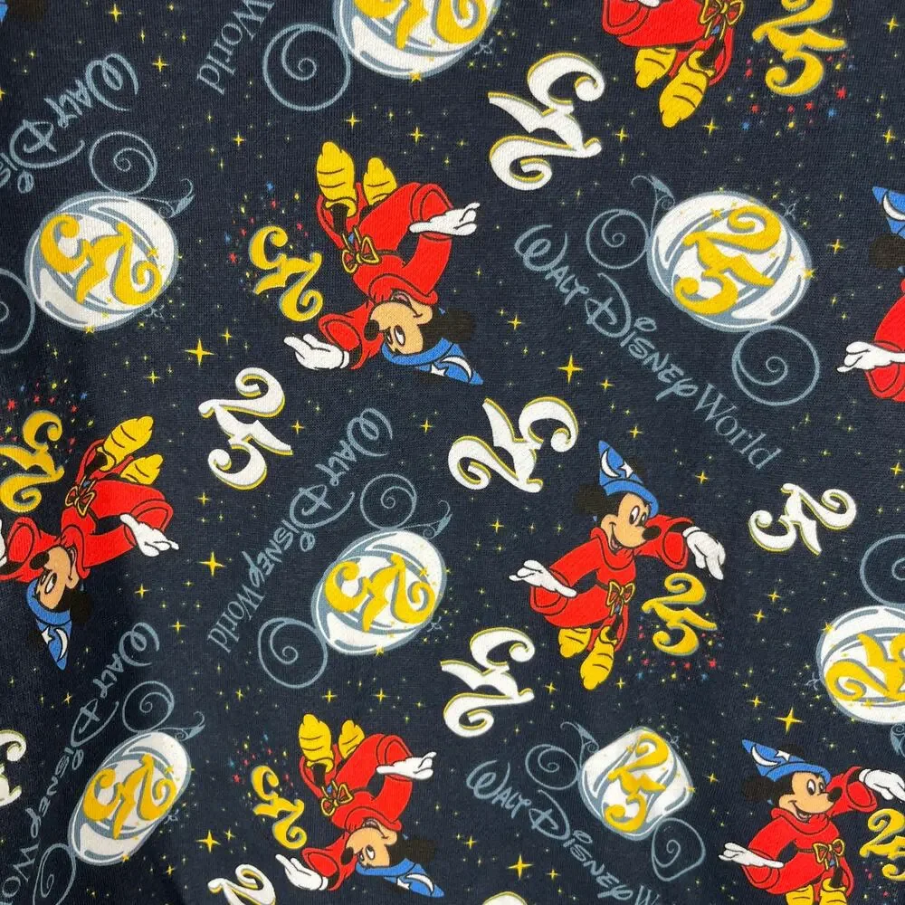 Walt Disney World Sweater Adult 2X Blue 25th Anniversary Vault 50 Mickey Spirit